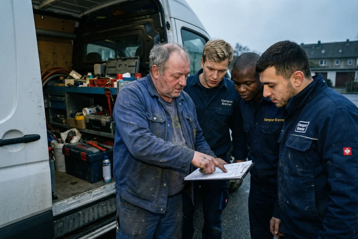 Klempner Brenner Einsatzfahrzeug in Köln-Rodenkirchen